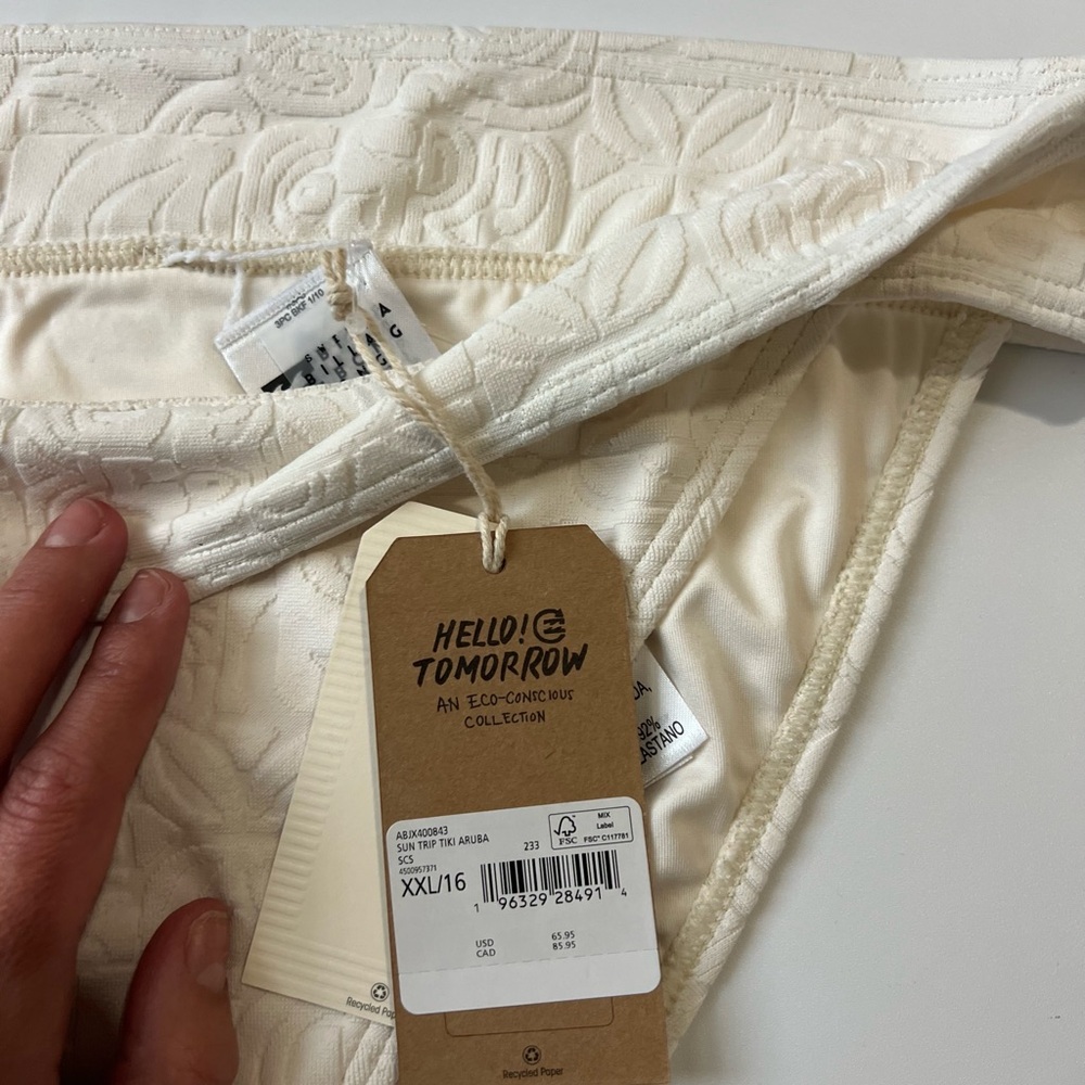 NWT BILLABONG Sun Trip Tiki Aruba High Waist Cheeky Bikini Bottom Sz XXL/ 16 - Picture 11 of 11